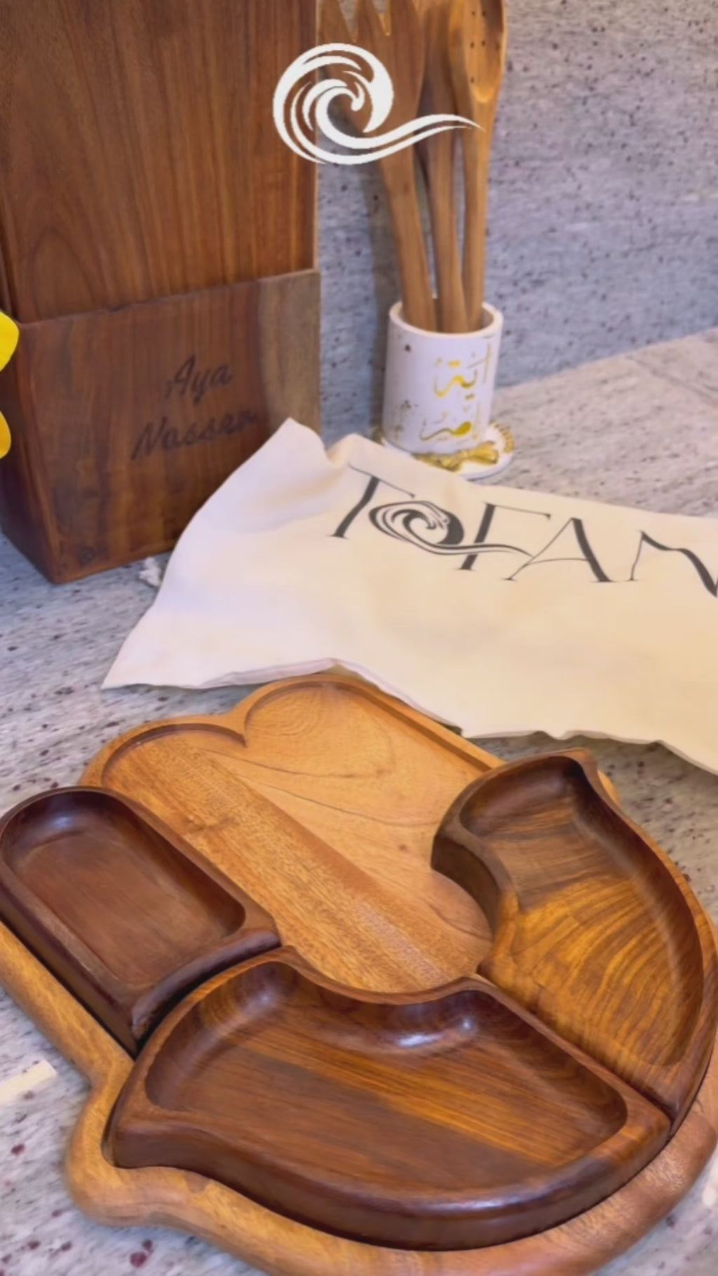 Golden Hand Tray